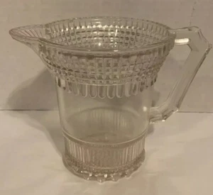 Antique EAPG Centennial Era Pressed Pattern Glass Cream Pitcher 5” - Picture 1 of 11