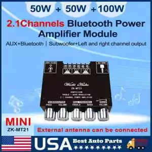 ZK-MT21 2.1Channels Bluetooth Audio Power Amplifier Board Subwoofer 50W+50W+100W - Picture 1 of 1