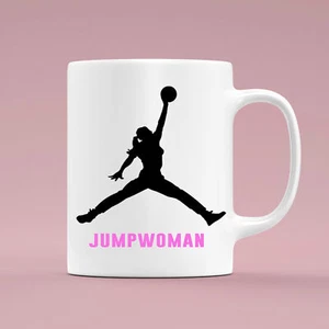 JumpWoman Female Empowerment - Fan Art Coffee 15oz Mug - Picture 1 of 1
