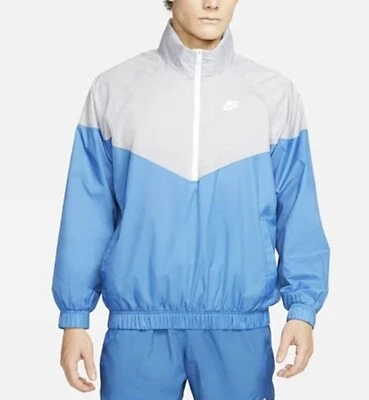 Nike Hombres Cortavientos Anorak Chaquetas Lobo Gris Entrenamiento Informal Jersey DQ4911-012 Foto 1 de 4