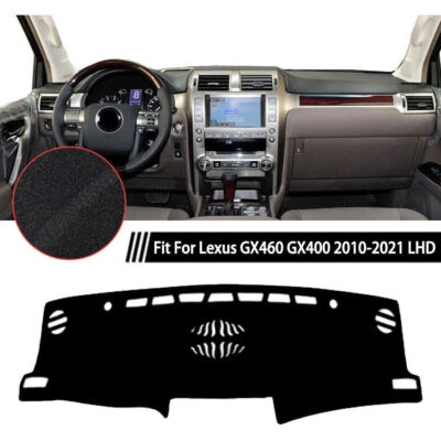 Для Lexus GX460 2010-23 черный нескользящий приборной панели чехол коврик приборной панели ковер 1 X - Изображение 1 из 4