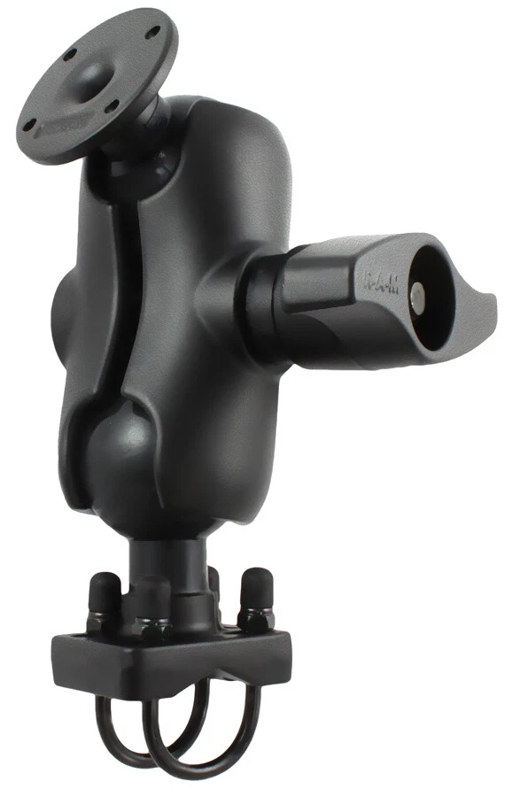 RAM Mount 2.25" D-Ball U-Bolt Rail AMPS Base Short Arm Assembly RAM-D-254-C-235U - Image 1 of 1