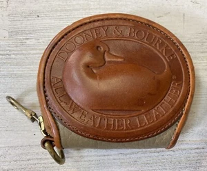 Vintage Dooney & Bourke Big Duck Leather Coin Purse - Read - No Strap - Picture 1 of 12