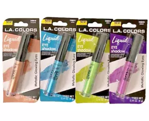 4 L.A. Farben flüssiger Lidschatten metallisches Leuchten - Bild 1 von 2