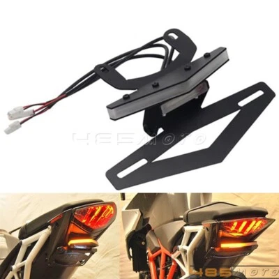 Eliminador de guardabarros con luz LED de señal de giro para KTM 1290 Super Duke R 2014-2019 Foto 1 de 4