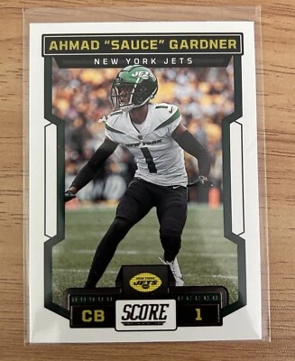 2023 Score Ahmad Sauce Gardner New York Jets Football Card #292 - Image 1 of 2