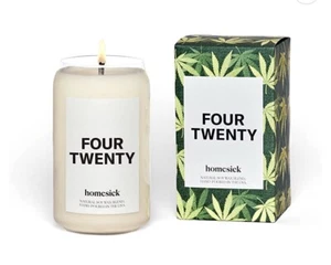 HOMESICK Four Twenty Premium Scent Candle Natural Soy Wax 13.75 oz Long Burning - Picture 1 of 9
