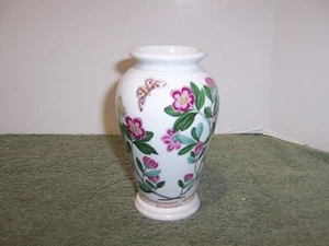 Portmeirion Botanic Garden Rhododendron Canton Vase 5.25" Flower's & Butterfly's - Picture 1 of 6