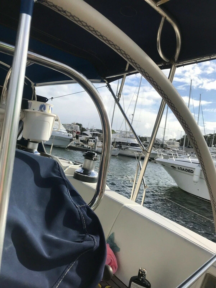 FÜR JEANNEAU BOOT LEDERLENKRADBEZUG 20''- 29'' FARBEN WÄHLBAR - Bild 1 von 1