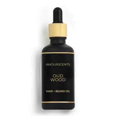 AMOUR SCENTS Oud Wood Alternative Luxury 30ml Hair + Beard Oil