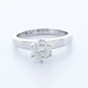 Klassischer Solitär-Verlobungsring 2,53 kt H SI2 runder natürlicher Diamant Weißgold - Bild 1 von 16