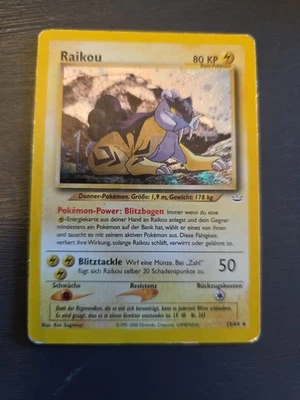 2001 Pokemon Neo Revelation German Holo Raikou 13/64 - Image 1 of 4