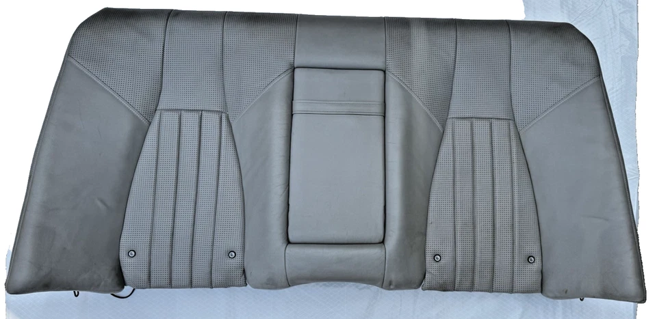 03-06 Mercedes W220 S55 S65 AMG Rear Top Upper Seat Cushion Alpaca Gray 288A OEM - Image 1 of 4