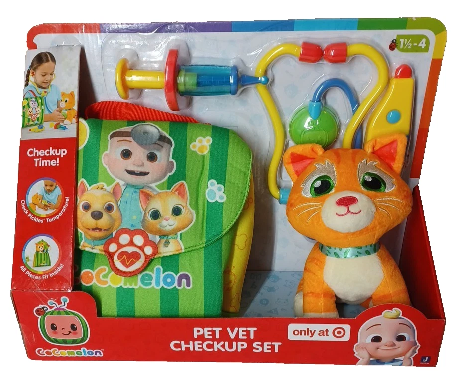 Juego de chequeo veterinario para mascotas Cocomelon. Juego de 5 piezas Foto 1 de 4