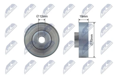Galet tendeur courroie trapézoïdale à nervures NTY RNK-SU-017 pour SUZUKI SWIFT 2 EA MA BALENO EG AH - Photo 1/4