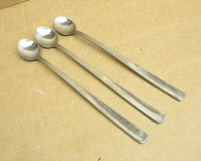 "Cucharas de té heladas de acero inoxidable satinadas 3 Gense Sweden FACETTE 7,5""" Foto 1 de 4