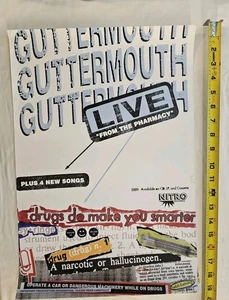Póster promocional de portada de álbum Guttermouth Live From The Pharmacy 19 X 13 - Imagen 1 de 1