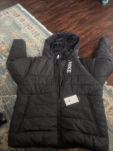 Nike Therma-Fit Synthetic Fill Mens Puffer Jacket Black DX2036-010 NWT XXL 2XL - Picture 1 of 9