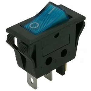 4 x Interruttore unipolare con luce blu 10A/250V (4 pezzi) - Picture 1 of 1