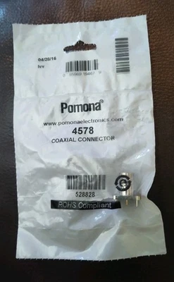 4 each Pomona 4578 BNC 50 OHM  Thru-Hole Jack **NOT CHINESE OR UNBRANDED** - Image 1 of 2