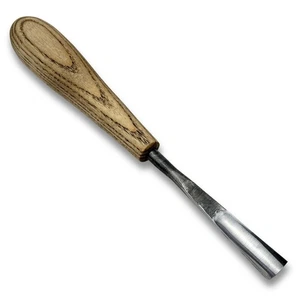 Wood Carving Small Gouge – Hand-Forged 52100 Steel, Ash Handle, Relief Tool - Picture 1 of 12