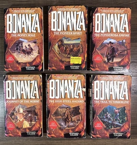 Lot of 6 BONANZA Paperback Books / By Steven Calder - Bild 1 von 6