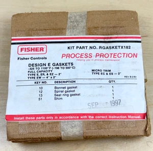 Fisher RGASKETX182 Design E Gasket Kit - Picture 1 of 3