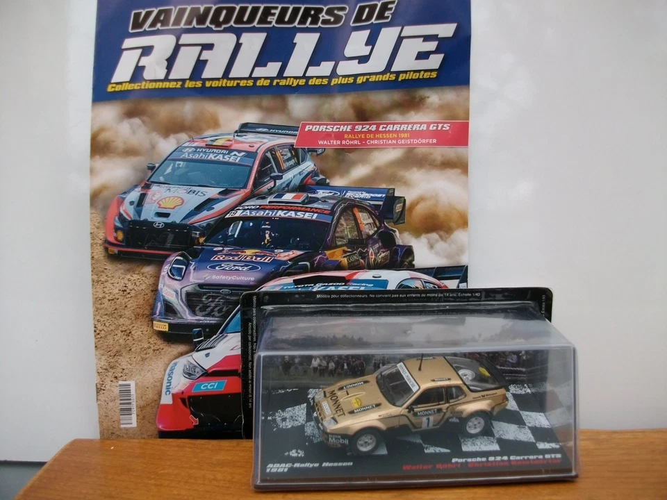 COLLECTION RALLYE N°13 Porsche 924 Carrera GTS Rallye de Hessen 1981 avec revue - Photo 1/3