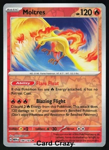 Moltres 146/165 Reverse Holo SV: Scarlet & Violet 151 Pokemon Card [Near Mint] - Picture 1 of 1