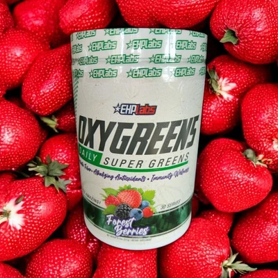 Polvo EHP Labs OxyGreens Super Greens - Daily Greens Spirulina Greens Superf... Foto 1 de 4