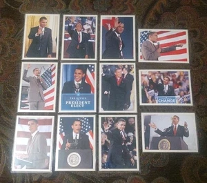 Lote de 11 tarjetas presidenciales UD Philadelphia 2009 Barack Obama sin duplicados  - Imagen 1 de 6