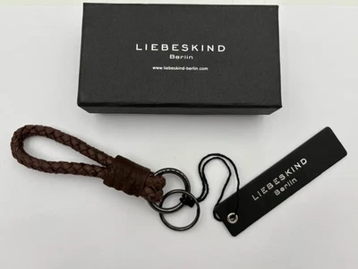 Liebeskind Leder-Schlüsselanhänger aus dunkelrotem Echtleder - Bild 1 von 2