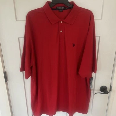 NUEVO CON ETIQUETAS US POLO ASSOCIATION Ultimate Piqué Camisa 4XL Rojo Polo Golf Pullover-Prístino Foto 1 de 4