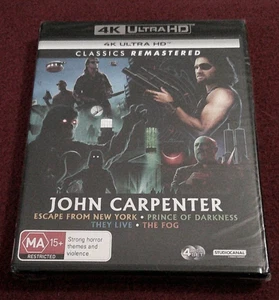 Escape From New York/They Live/The Fog/Prince of Darkness NEW 4K Ultra HD NEW - Imagen 1 de 2