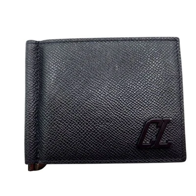 Christian Louboutin Groovy Black & Red Leather Bifold Wallet - Image 1 of 3