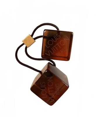 Accesorios para el cabello Louis Vuitton para mujer - Bobble de cabello castaño cuadrado Foto 1 de 3