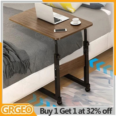 Over Bed Table Tray Adjustable Height Mobility Aid Chair Computer Laptop PC Desk - Image 1 of 4