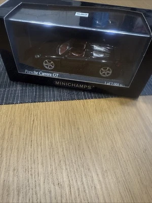 RARE! Minichamps Porsche Carrera GT (2003) Black 1:43-Limited Edition 7008 pcs - Image 1 of 4