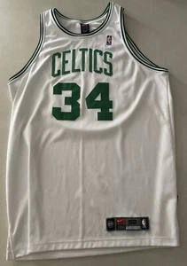 Vintage Authentic Nike Boston Celtics Paul Pierce Home Jersey 52 Dri-Fit - Picture 1 of 5