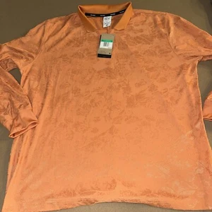 Nike Men XL Dri-FIT Tech Pack Jaquard Long Sleeve Orange Loose Fit  DQ4294-808 - Picture 1 of 8