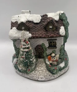 Weihnachtsdorf Schneehütte Schneemann - Bild 1 von 8