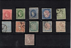 ESPAÑA. CONJUNTO DE 11 SELLOS REINADO ISABELII - Imagen 1 de 1