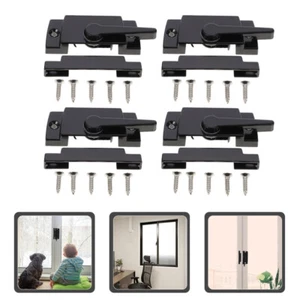 4 Pcs Crescent Lock Window Sliding Locks Cam Action Sash Latch Child - Picture 1 of 11