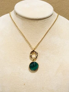 Boccadamo Girocollo in bronzo dorato con pietra blu-Gioielleria Ottaviani Roma - Bild 1 von 2