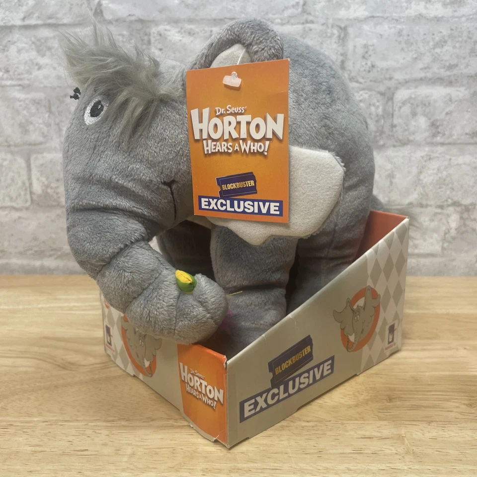 Dr. Seuss Horton Hears A Who Plush Blockbuster 2007 en caja original exclusivo Foto 1 de 4