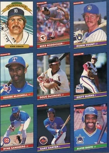 1986 Donruss Baseball 9 card Dealer Promo sheet  - Picture 1 of 1
