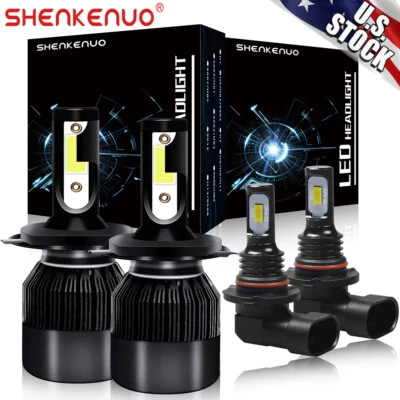 Para For Toyota Hilux 2004-2018 2019 6000K faros LED Hi/Lo Beam + luz antiniebla — 第 1/4 张图片