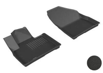 3D MAXpider  Black 1st Row 2 Piece Floor Liners for Kia Sorento Foto 1 de 4