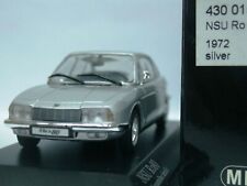 WOW EXTREMELY RARE Audi NSU Ro80 Wankel 1972 Silver 1:43 Minichamps-50/80/100/TT