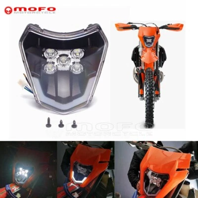 Faro LED para 300 350 450 EXC EXC-F XC-W 690 SMC R Enduro Dirt Bike Foto 1 de 4